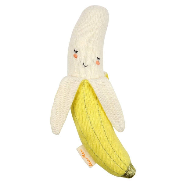 Hochet tricoté banane - Solsken